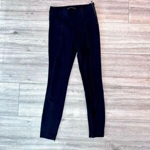 Zara Trafaluc Collection Women's Navy Blue‎ Side Zipper Leggings Small
